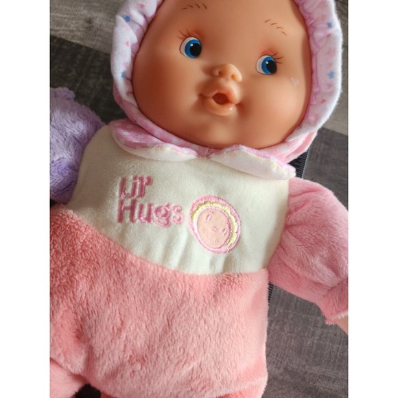 Berenguer Babies  Lil' Hugs Pink Baby Doll Plush Rattle Soft Toy Stuffed 12" - Picture 3 of 8